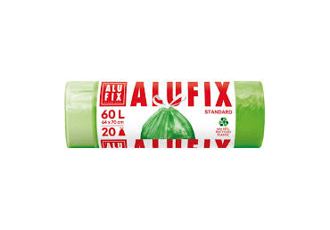 Alufix Prügikott Nööridega Roheline 60l 20tk