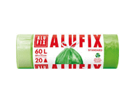 Alufix Prügikott Nööridega Roheline 60l 20tk