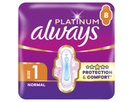 Hügieenisidemed ALWAYS Paltinum S1 8tk