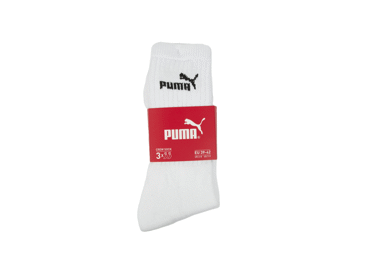 Spordisokid PUMA 35-38 pikk, valge 3p