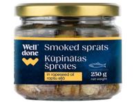 Sprotid rapsiõlis suits. WELL DONE, 250g