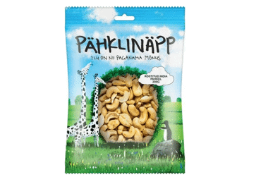 India pähklid röst. PÄHKLINÄPP 200g