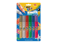 Sädelevad liimipulgad BIC metallik 6tk