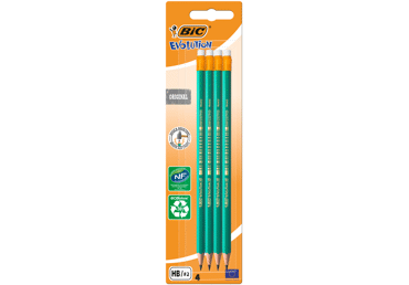 Kustukummiga pliiatsid BIC 4tk