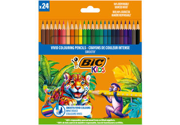 Värvipliiatsid BIC Kids 24 värvi