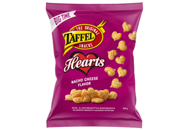 Maisisnäkid Hearts TAFFEL 200g