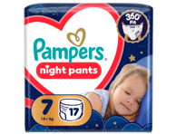 Püksmähkm.PAMPERS Night VP S7 15+kg 17tk
