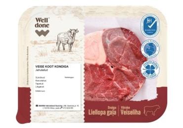 Jahutatud veise koot kondig.WELL DONE,kg