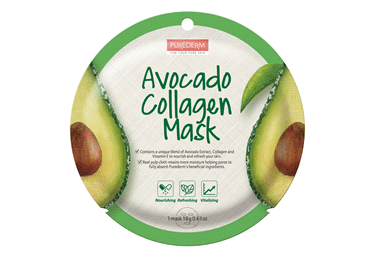 Näomask PUREDERM Avocado Collagen