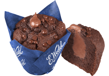 Muffin šokolaaditäidisega, sulat. 115g
