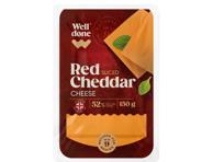 Juust Cheddar WELL DONE Red viil., 150g