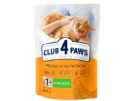Kassi kuivtoit CLUB 4 PAWS kana 300g