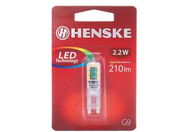 LED pirn G9 2.2W 210lm HENSKE