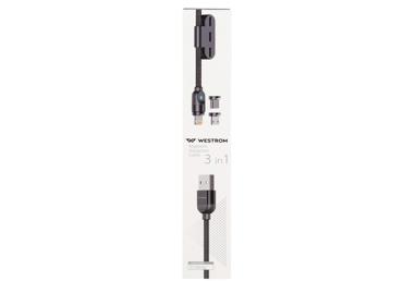 Kaabel WESTROM 3in1 magnetiga