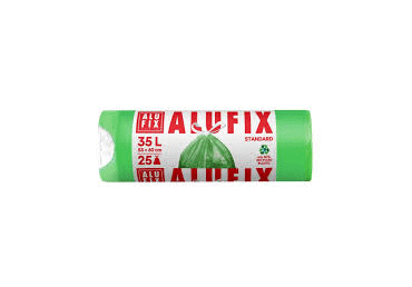 Alufix Prügikott Nööridega Roheline 35l 25tk