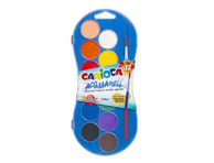 Akvarellid CARIOCA 12värvi+pintsel