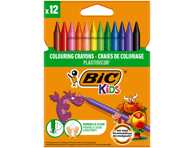 Värvilised kriidid BIC PLASTIDECOR 12tk