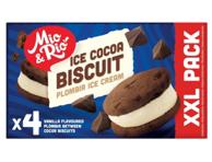 Küpsisejäätis vanil.-kakao MIO&RIO 4x75g