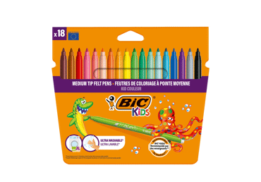 Viltpliiatsid BIC Kids 18 värvi