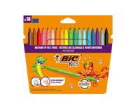 Viltpliiatsid BIC Kids 18 värvi