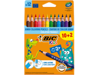 Värvipliiatsid BIC Kids, 12v
