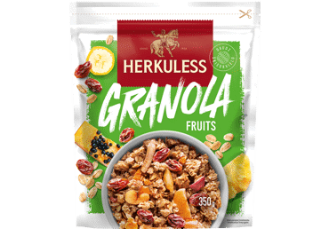 Müsli puuviljadega Granola HERKULESS350g