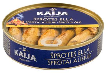 Suitsutatud sprotid KAIJA õlis, 160g