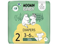 Moomin baby teipmähkmed 2 56tk 3-6kg