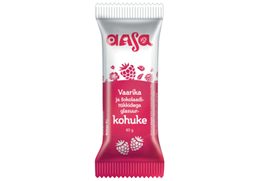 Kohuke AASA vaarika, šok.tükkidega 40g
