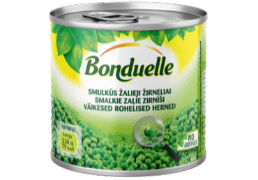 Väikesed rohelised herned BONDUELLE 400g