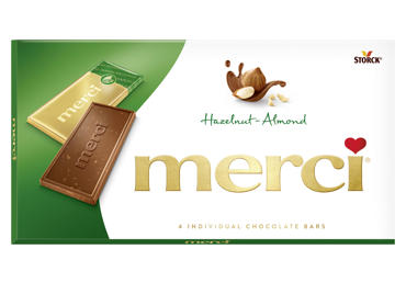 Piimašok.sarapuupähk.ja mändl.MERCI 100g - 1