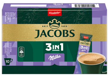 Lah.kohvijook JACOBS 3in1 Milka 10x12.4g