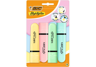 Tekstimarker BIC Ast Pastel 4 värvi