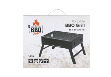 Kaasaskantav BBQ Grill 36x27x20cm 02-12