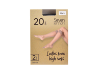 N.põlvikud SEVEN LEMON 20d black 2p