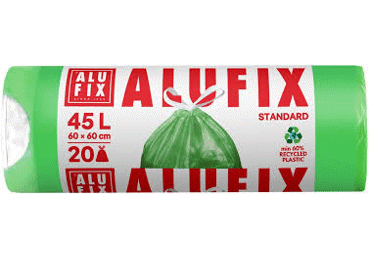 Alufix Prügikott Nööridega Roheline 45l 20tk