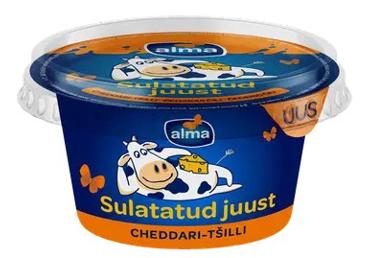 Sulatatud juust ALMA Cheddari-tšilli200g