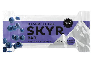 Glasuur. skyr mustikadessert FARMI 40g