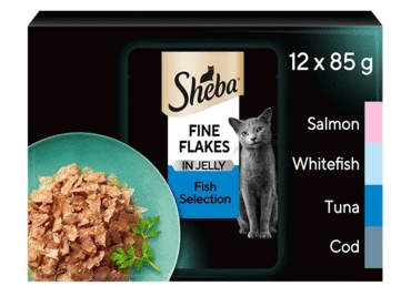 Kiisueine kalalihaga SHEBA 12x85g