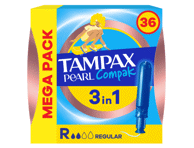 Tampoonid TAMPAX Compak Pearl Regul.36tk