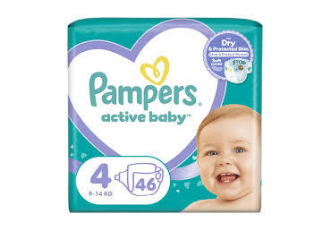 Mähkmed PAMPERS Act.Baby S4 9-14kg,46tk
