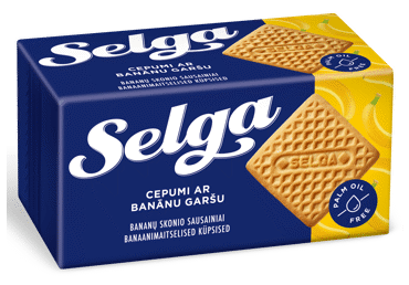 Banaanimaitselised küpsised SELGA, 180g