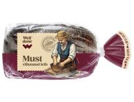 Viilutatud must leib WELL DONE, 800g