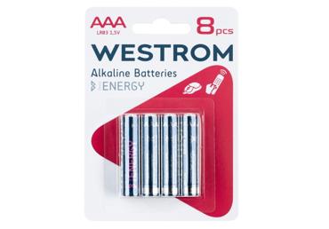 Patareid WESTROM AAA, 8tk, LR03, 1.5V