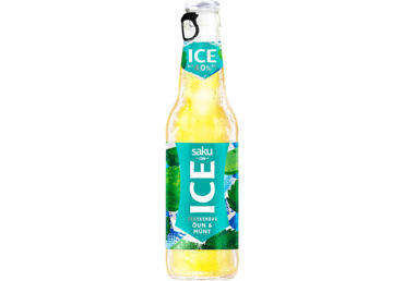 Õllejook SAKU ON ICE Õun-Münt 4% 330ml