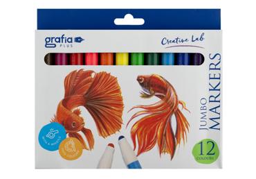 Jumbo markerid GRAFIA PLUS,12tk