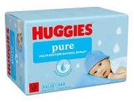 Niisked salvrätikud HUGGIES Pure 3x48tk