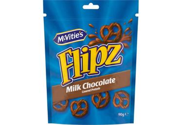 Kringlikesed piimašokolaadiga FLIPZ 90g