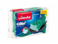 Krob.nõudesvamm Pur Active VILEDA,2tk