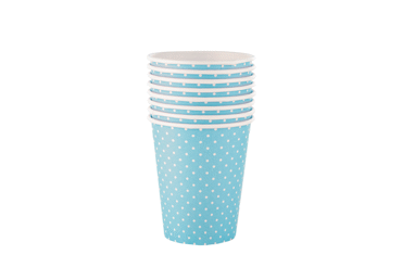 Ühekordne tass ILAJA Blue 250ml 8tk